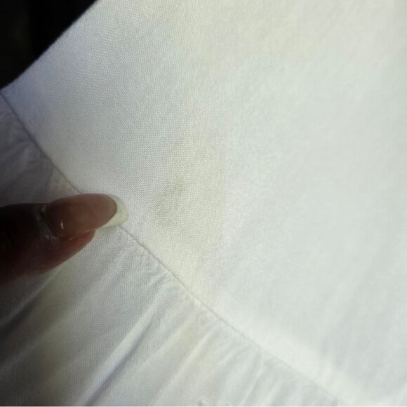 Soft Surroundings Icon Melissani Tunic White Embroidered Eyelet Size L Boho - Picture 11 of 14